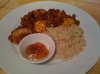 Egg curry, brown rice & mango chutney.jpg