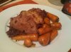 Pork loins, braised red cabbage & apple, chantenay carrots.jpg